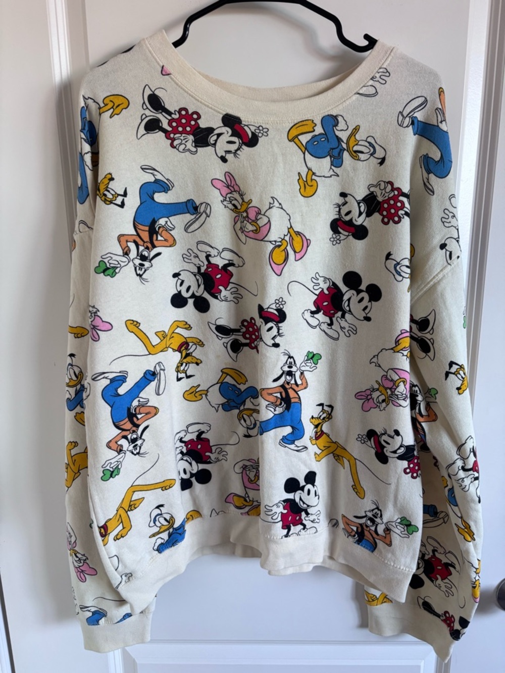 Oversized Crewneck Disney Character Sweater